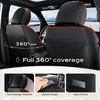 image:imageCoverado Tacoma Front Seat Covers Faux Leather Custom Fit for 20052015 Toyota Tacoma DoubleCrew Cab Base PreRunner SR5 Limited TRD Sport Front Seat Protection Red LineRed Line