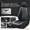 image:imageCoverado Tacoma Front Seat Covers Faux Leather Custom Fit for 20052015 Toyota Tacoma DoubleCrew Cab Base PreRunner SR5 Limited TRD Sport Front Seat Protection Red LineBlue Line