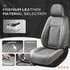 image:imageCoverado Tacoma Front Seat Covers Faux Leather Custom Fit for 20052015 Toyota Tacoma DoubleCrew Cab Base PreRunner SR5 Limited TRD Sport Front Seat Protection Red LineGray