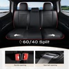 image:imageCoverado Tacoma Front Seat Covers Faux Leather Custom Fit for 20052015 Toyota Tacoma DoubleCrew Cab Base PreRunner SR5 Limited TRD Sport Front Seat Protection Red LineRed Line