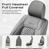 image:imageCoverado Tacoma Front Seat Covers Faux Leather Custom Fit for 20052015 Toyota Tacoma DoubleCrew Cab Base PreRunner SR5 Limited TRD Sport Front Seat Protection Red LineGray