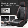 image:imageCoverado Tacoma Front Seat Covers Faux Leather Custom Fit for 20052015 Toyota Tacoma DoubleCrew Cab Base PreRunner SR5 Limited TRD Sport Front Seat Protection Red LineRed Line