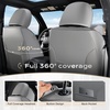 image:imageCoverado Tacoma Front Seat Covers Faux Leather Custom Fit for 20052015 Toyota Tacoma DoubleCrew Cab Base PreRunner SR5 Limited TRD Sport Front Seat Protection Red LineGray