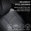 image:imageCoverado Tacoma Seat Covers Full Set Faux Leather Seat Covers Custom Fit for 20162023 Toyota Tacoma DoubleCrew Cab Base Prerunner SR5 Limited TRD Sport Interior Covers White LineBlack