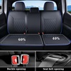 image:imageCoverado Tacoma Seat Covers Full Set Faux Leather Seat Covers Custom Fit for 20162023 Toyota Tacoma DoubleCrew Cab Base Prerunner SR5 Limited TRD Sport Interior Covers White LineBlue