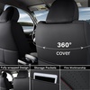 image:imageCoverado Tacoma Seat Covers Full Set Faux Leather Seat Covers Custom Fit for 20162023 Toyota Tacoma DoubleCrew Cab Base Prerunner SR5 Limited TRD Sport Interior Covers White LineRed