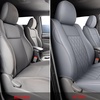 image:imageCoverado Tacoma Seat Covers Full Set Faux Leather Seat Covers Custom Fit for 20162023 Toyota Tacoma DoubleCrew Cab Base Prerunner SR5 Limited TRD Sport Interior Covers White LineGray