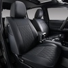 image:imageCoverado Tacoma Seat Covers Full Set Faux Leather Seat Covers Custom Fit for 20162023 Toyota Tacoma DoubleCrew Cab Base Prerunner SR5 Limited TRD Sport Interior Covers White LineBlack