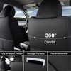 image:imageCoverado Tacoma Seat Covers Full Set Faux Leather Seat Covers Custom Fit for 20162023 Toyota Tacoma DoubleCrew Cab Base Prerunner SR5 Limited TRD Sport Interior Covers White LineBlack
