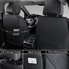 image:imageCoverado Tacoma Seat Covers Full Set Faux Leather Seat Covers Custom Fit for 20162023 Toyota Tacoma DoubleCrew Cab Base Prerunner SR5 Limited TRD Sport Interior Covers White LineBlack