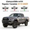 image:imageCoverado Tacoma Seat Covers Full Set Faux Leather Seat Covers Custom Fit for 20162023 Toyota Tacoma DoubleCrew Cab Base Prerunner SR5 Limited TRD Sport Interior Covers White LineWhite