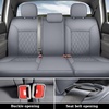 image:imageCoverado Tacoma Seat Covers Full Set Faux Leather Seat Covers Custom Fit for 20162023 Toyota Tacoma DoubleCrew Cab Base Prerunner SR5 Limited TRD Sport Interior Covers White LineGray