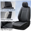 image:imageCoverado Tacoma Seat Covers Full Set Faux Leather Seat Covers Custom Fit for 20162023 Toyota Tacoma DoubleCrew Cab Base Prerunner SR5 Limited TRD Sport Interior Covers White LineWhite