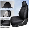 image:imageCoverado Tacoma Seat Covers Full Set Faux Leather Seat Covers Custom Fit for 20162023 Toyota Tacoma DoubleCrew Cab Base Prerunner SR5 Limited TRD Sport Interior Covers White LineBlack
