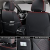image:imageCoverado Tacoma Seat Covers Full Set Faux Leather Seat Covers Custom Fit for 20162023 Toyota Tacoma DoubleCrew Cab Base Prerunner SR5 Limited TRD Sport Interior Covers White LineRed
