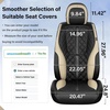 image:imageCoverado Leather Car Seat Covers Full Set Luxury DiamondPattern Black Leather Seat Covers amp Carbon Fiber Waterproof Car Seat Protector 5 Seats Automotive Seat Covers Universal Fit for Most CarsBlackBeige