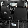 image:imageCoverado Leather Car Seat Covers Full Set Luxury DiamondPattern Black Leather Seat Covers amp Carbon Fiber Waterproof Car Seat Protector 5 Seats Automotive Seat Covers Universal Fit for Most CarsBlackGray
