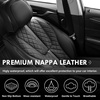 image:imageCoverado Leather Car Seat Covers Full Set Luxury DiamondPattern Black Leather Seat Covers amp Carbon Fiber Waterproof Car Seat Protector 5 Seats Automotive Seat Covers Universal Fit for Most CarsBlack