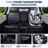 image:imageCoverado Sienna Seat Covers Custom Fit for Toyota Sienna 20212026 XLEXSELimitedPlatinum7 Seats2nd Row Captain Chairs NO LegrestSeat Covers Waterproof Luxury Faux LeatherFull SetBlackBlack