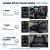 image:imageCoverado Sienna Seat Covers Custom Fit for Toyota Sienna 20212026 XLEXSELimitedPlatinum7 Seats2nd Row Captain Chairs NO LegrestSeat Covers Waterproof Luxury Faux LeatherFull SetBlackBlack