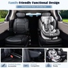image:imageCoverado Sienna Seat Covers Custom Fit for Toyota Sienna 20212026 XLEXSELimitedPlatinum7 Seats2nd Row Captain Chairs NO LegrestSeat Covers Waterproof Luxury Faux LeatherFull SetBlackBlack